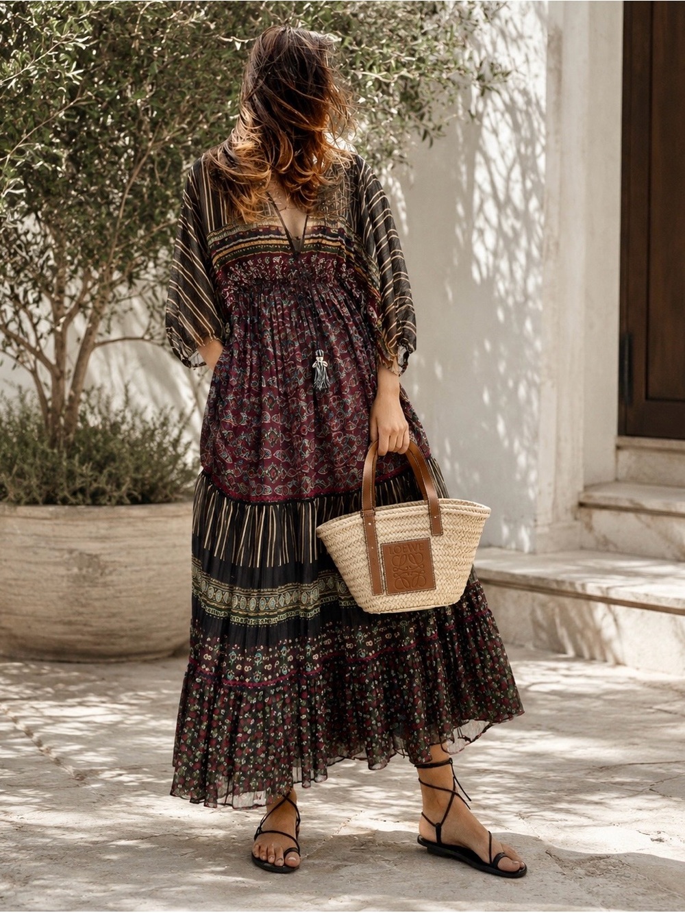 ZARA Printed Maxi Dress